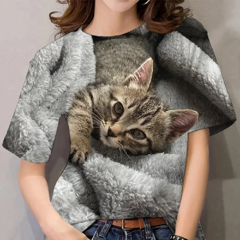 2023-fashion-womens-t-shirts-animal-3d-print-tops-short-sleeve-t-shirt