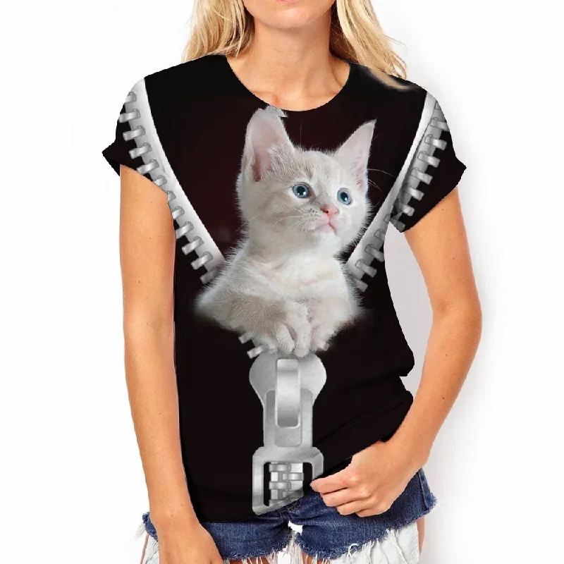 2023-fashion-womens-t-shirts-animal-3d-print-tops-short-sleeve-t-shirt