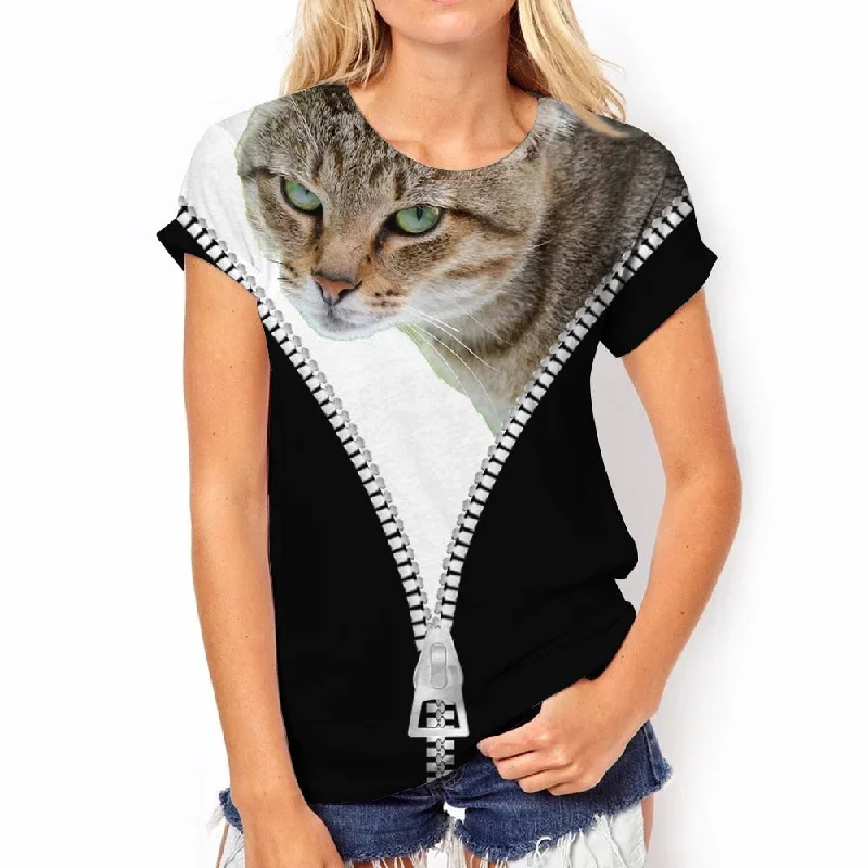 2023-fashion-womens-t-shirts-animal-3d-print-tops-short-sleeve-t-shirt