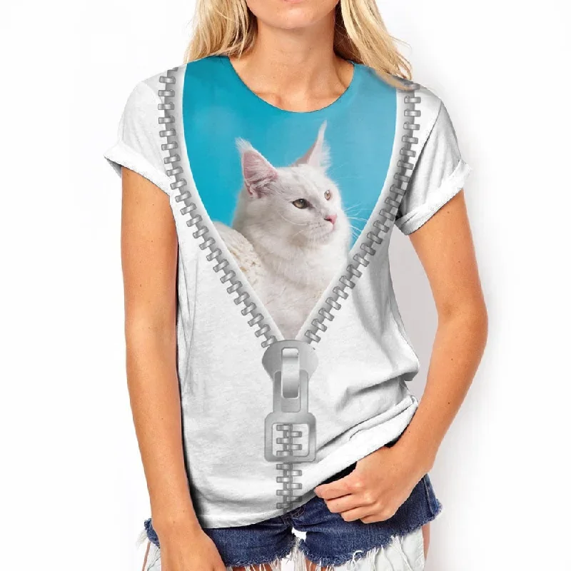 2023-fashion-womens-t-shirts-animal-3d-print-tops-short-sleeve-t-shirt