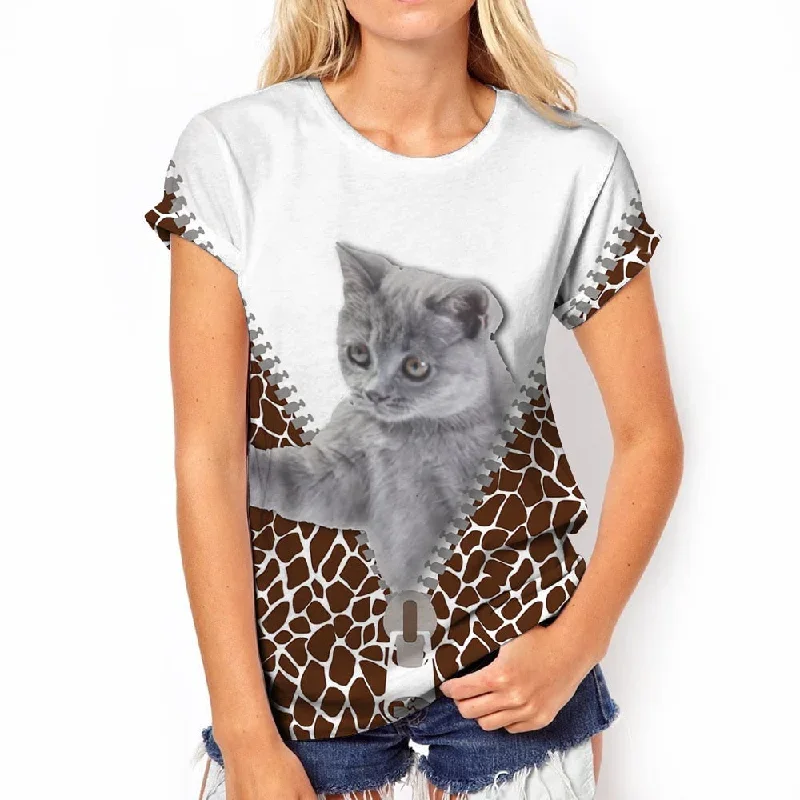 2023-fashion-womens-t-shirts-animal-3d-print-tops-short-sleeve-t-shirt