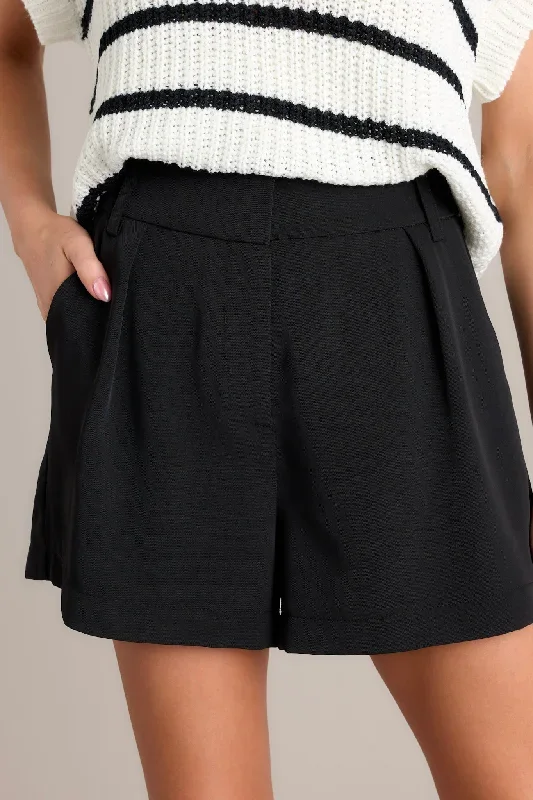 All Day And Night Black Shorts