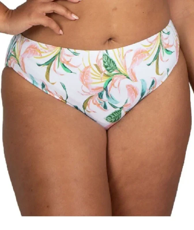 Artesands April Spritz Monet Mid Rise Curve Fit Brief - White