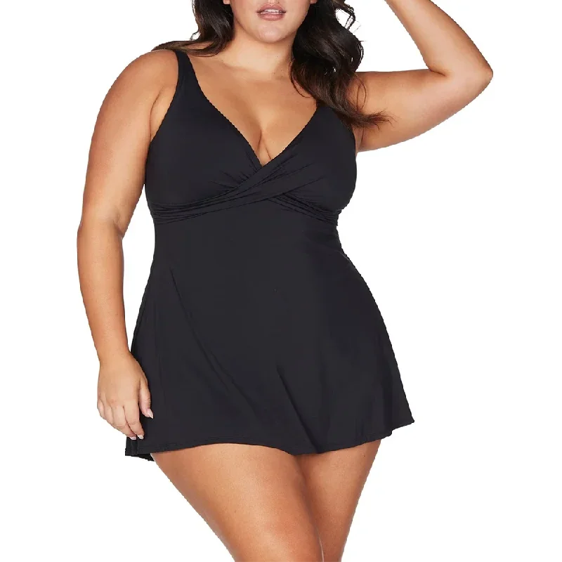 Delacroix Multi Cup Swim Dress in Black