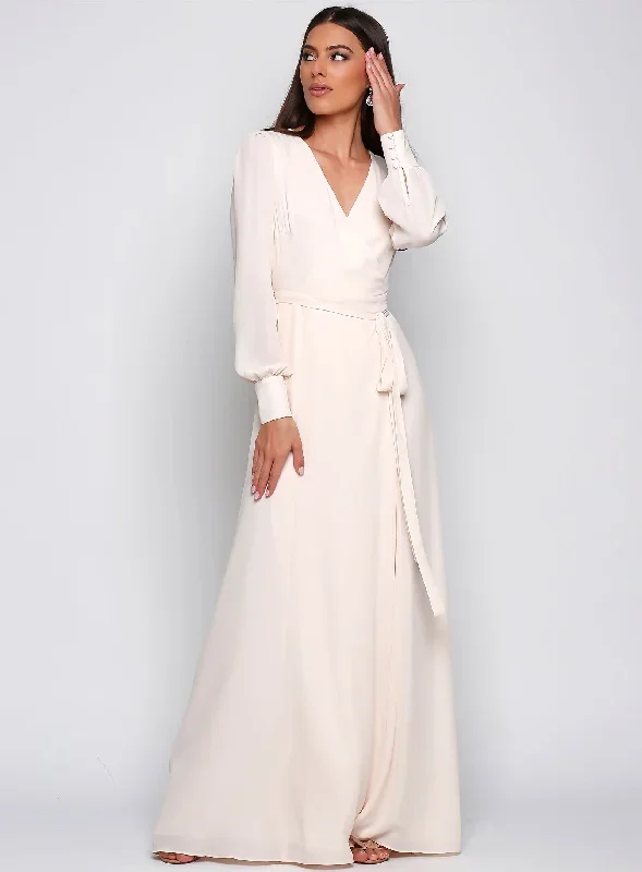 Bishop Sleeve Gown with Train