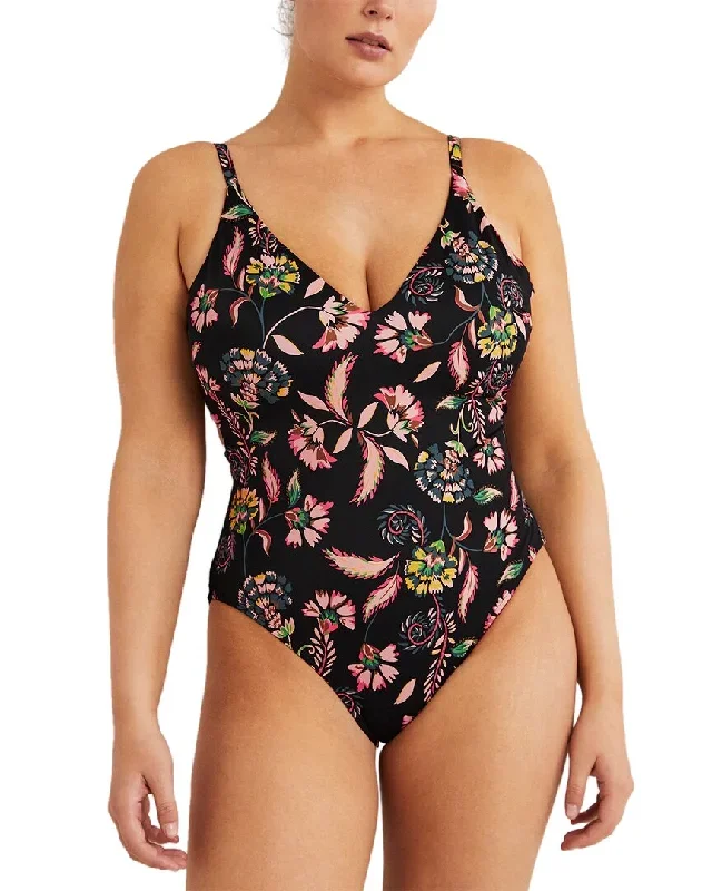 Boden Cross Strap Low Back Swimsuit