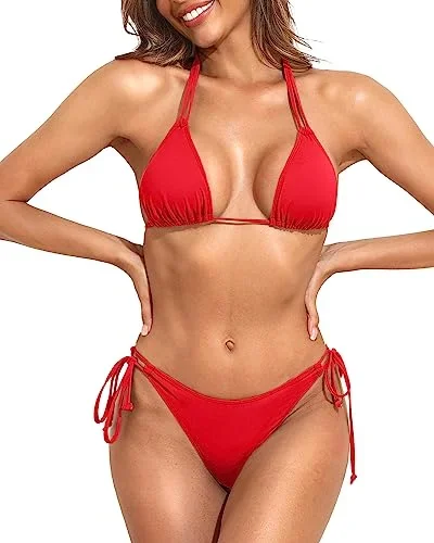 Cheeky Two Piece Sexy Tie Side Swimsuit