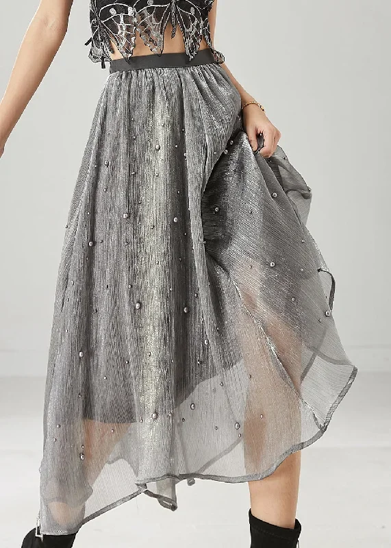 classy-grey-nail-bead-tulle-a-line-skirt-spring