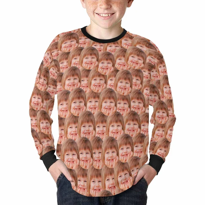 custom-face-unique-kids-rib-cuff-long-sleeve-t-shirt