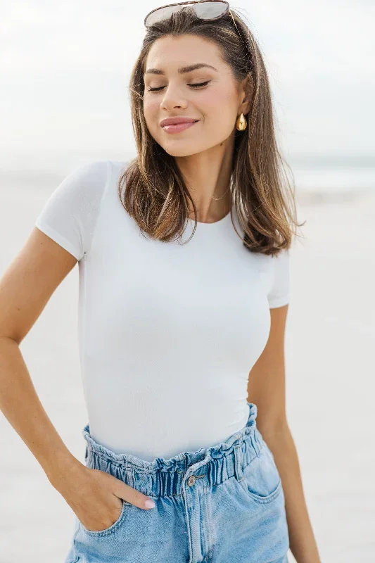 Easy Times White Bodysuit