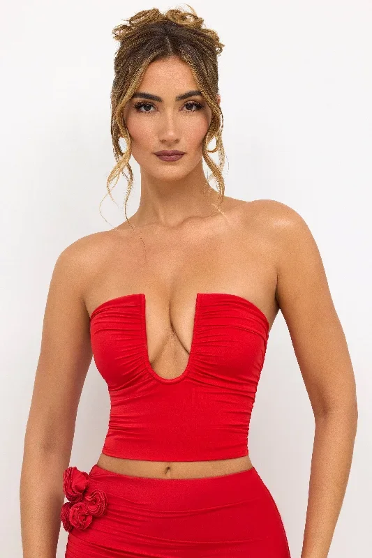 eevi-plunge-neck-top-scarlet-red