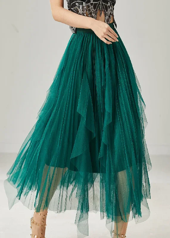 elegant-peacock-green-ruffled-tulle-holiday-skirts-summer