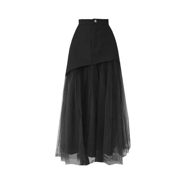 fashion-new-mesh-patchwork-skirt-solid-color-street-trendy-skirt-simplicity-temperament-all-match