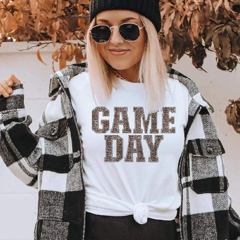 Gameday Leopard Print Tee