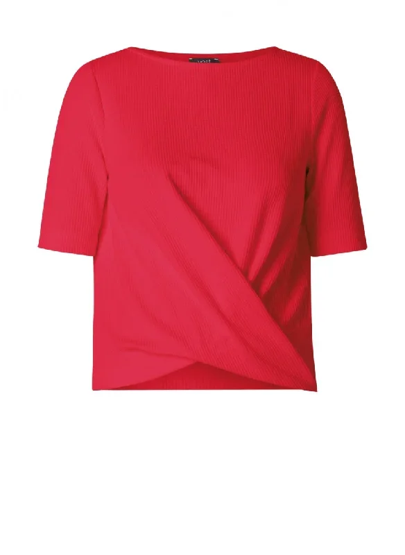 draped t-shirt with fine rib