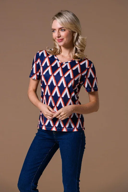 Geometric V Tee