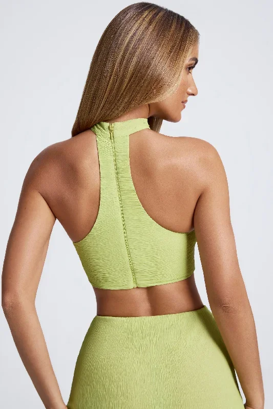 hardware-choker-crop-top-olive-green