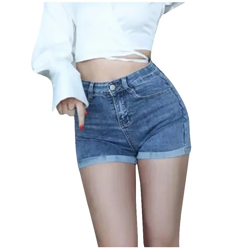 High-Waisted White Hot Shorts