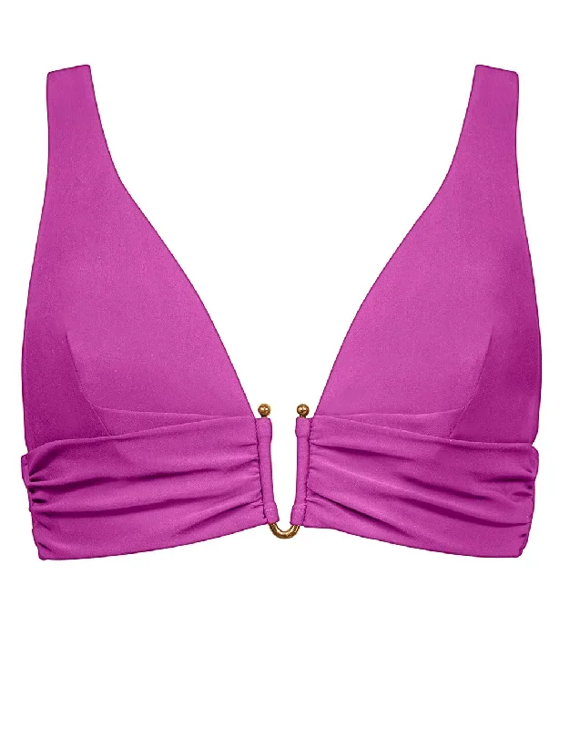 Honesty Banded Bikini Top - Violet