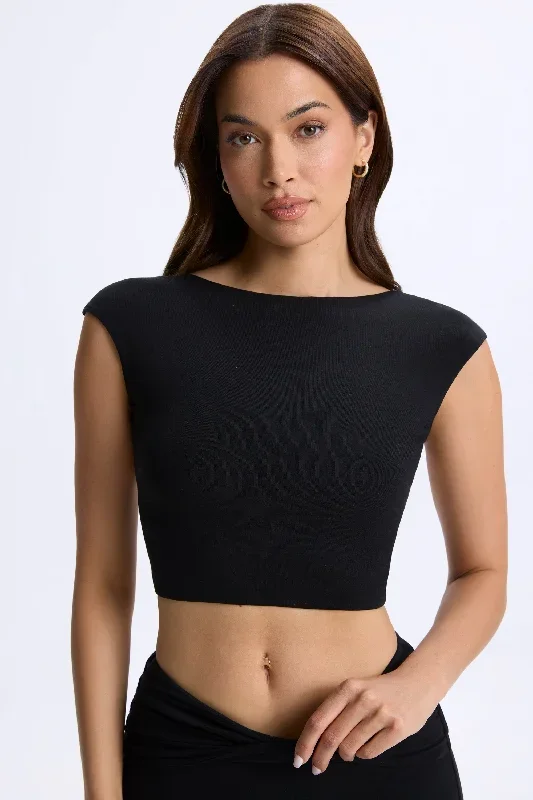 juno-cap-sleeve-backless-top-black