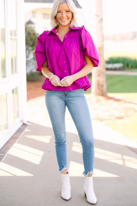 know-you-better-fuchsia-pink-puff-sleeve-blouse