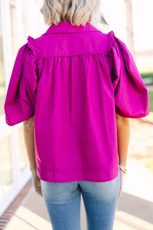 know-you-better-fuchsia-pink-puff-sleeve-blouse