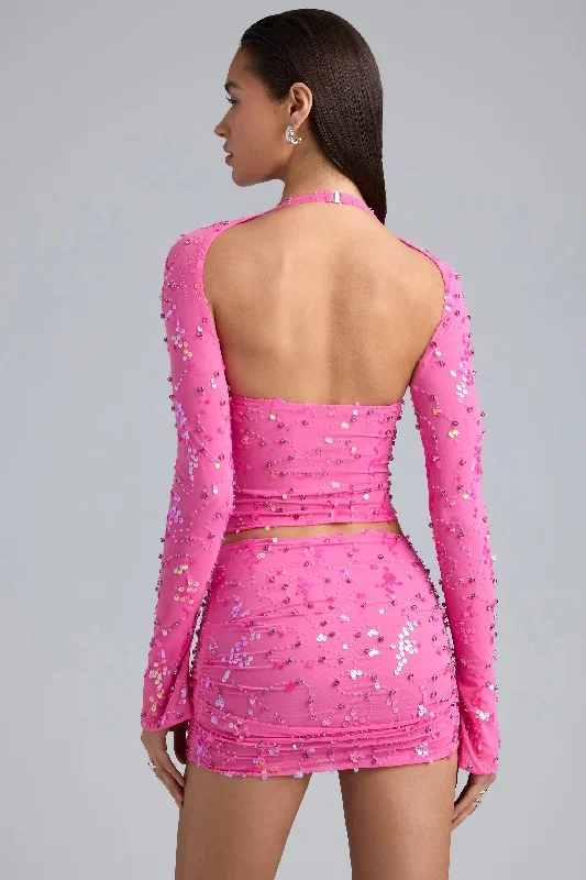 liana-embellished-halterneck-top-bubblegum-pink