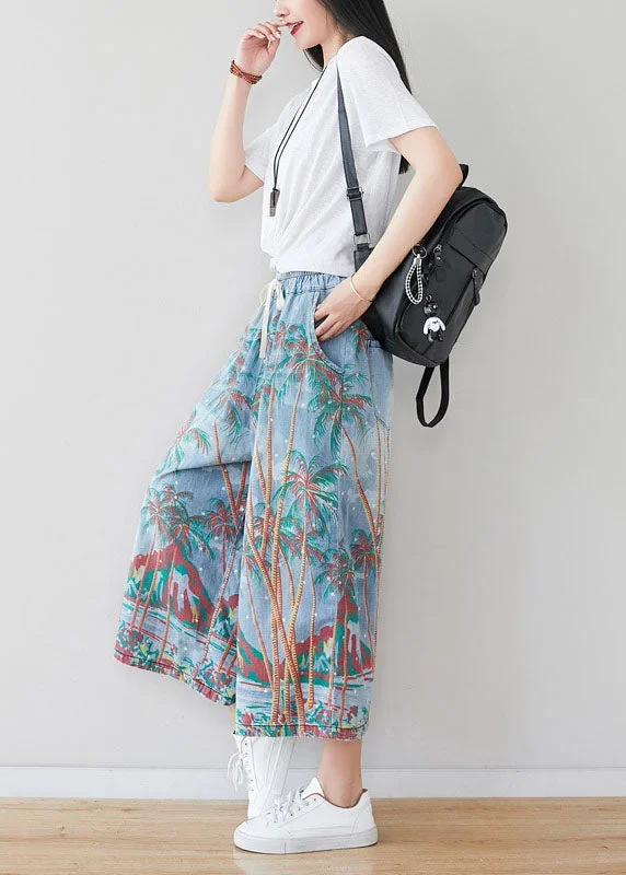 loose-denim-blue-elastic-waist-print-cotton-wide-leg-pants-spring