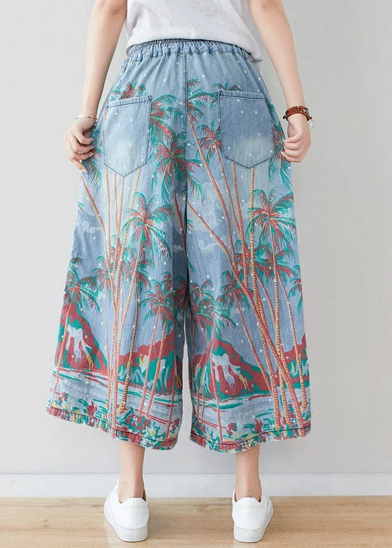 loose-denim-blue-elastic-waist-print-cotton-wide-leg-pants-spring