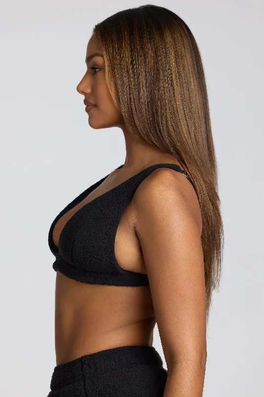 loungewear-fleece-v-neck-bralette-black