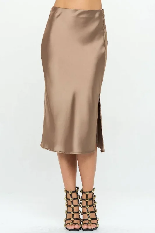 Kim's Midi Skirt - Dune/Gold