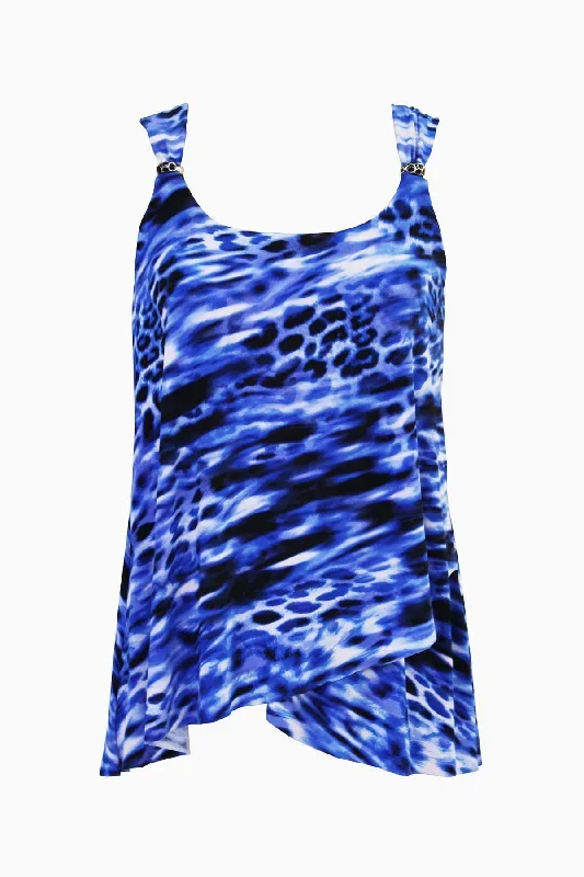 Lynx Lazuli Dazzle Tankini Top DD-Cup