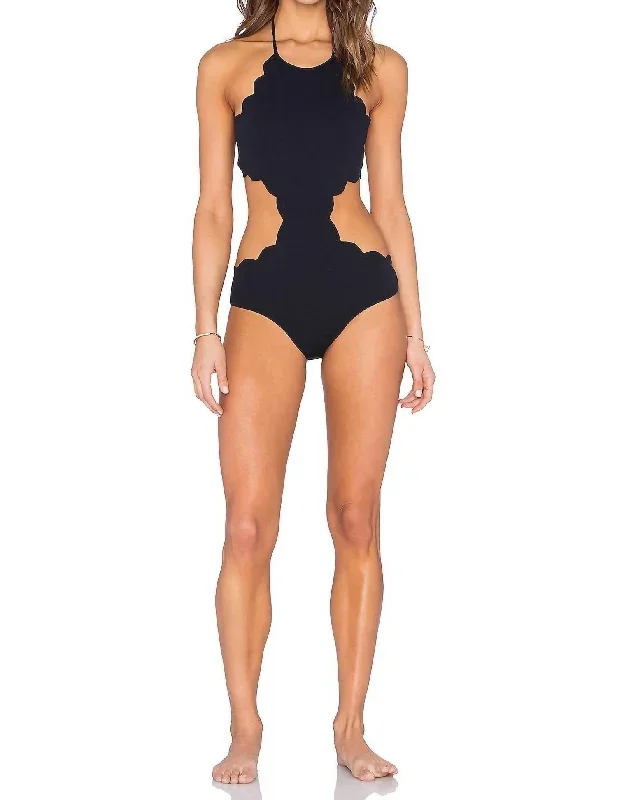 Mott Cutout Maillot One-Piece In Black