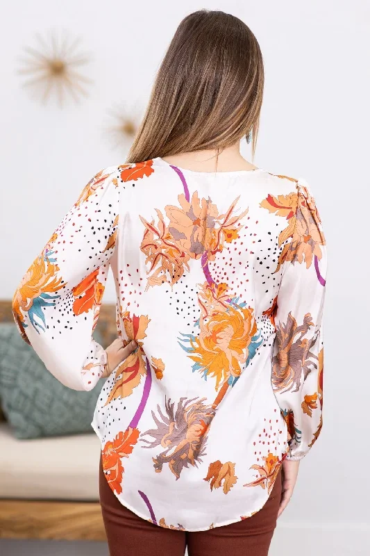 off-white-and-copper-floral-print-top