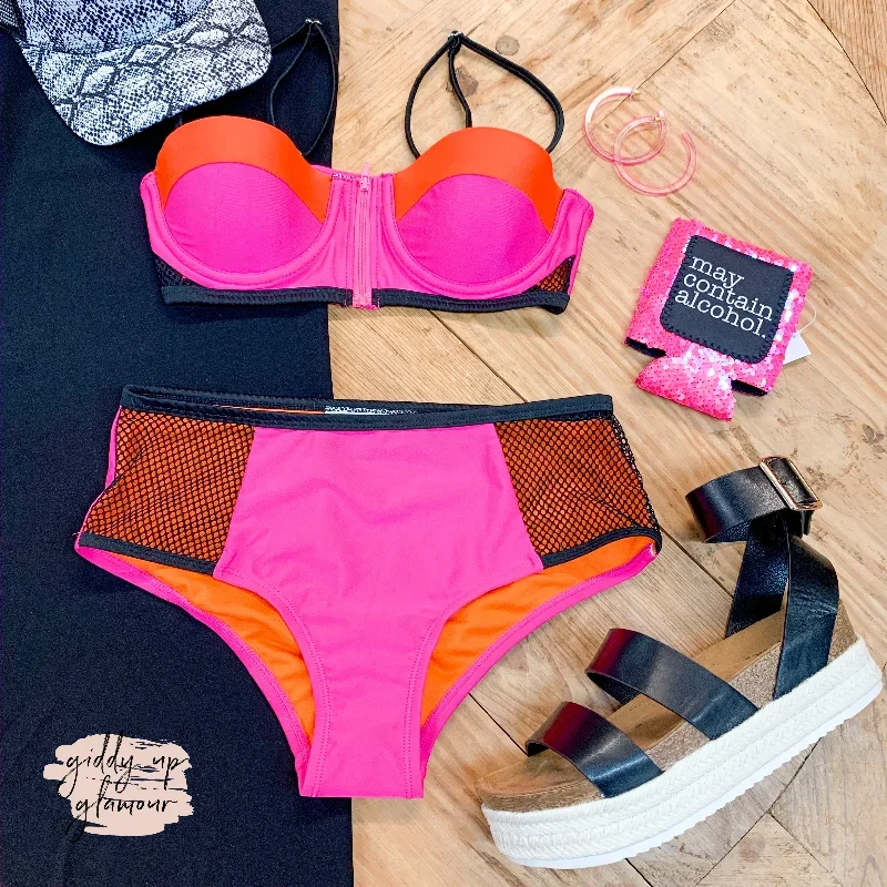 orange-and-pink-color-block-bikini-top