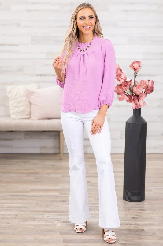 orchid-ruffle-trim-long-sleeve-top