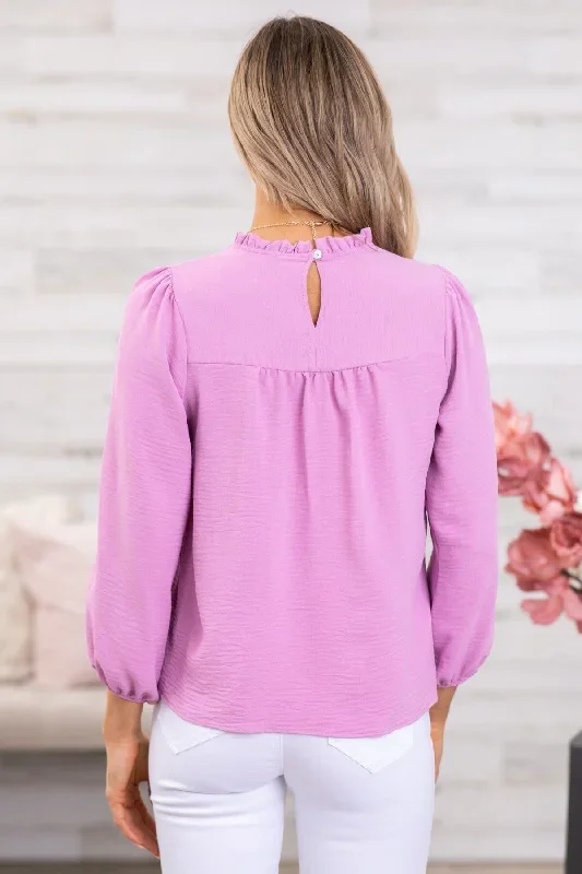 orchid-ruffle-trim-long-sleeve-top