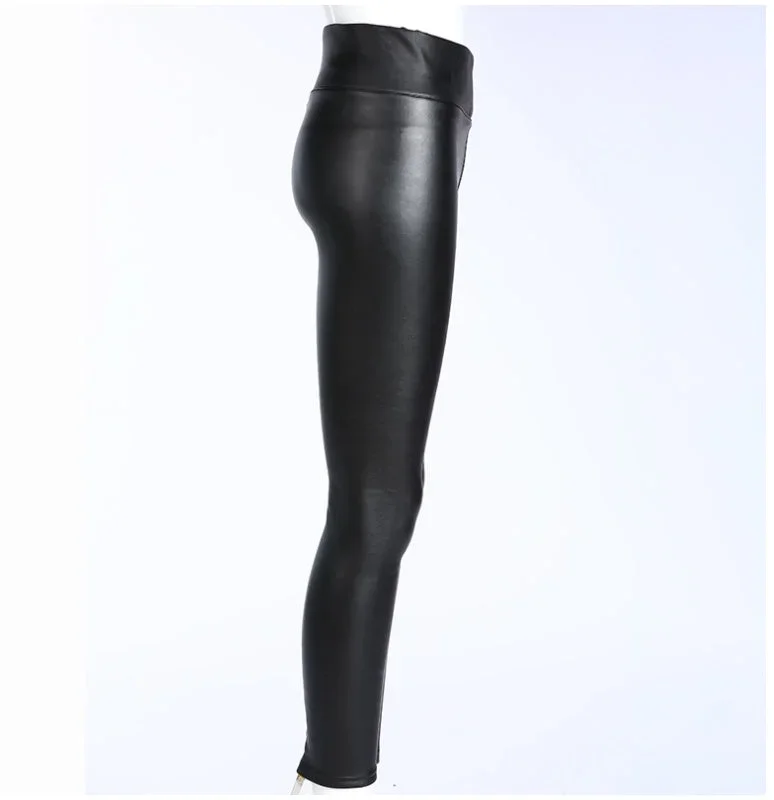 plush-thick-high-waist-pu-slim-slim-leather-pants-slim-leggings