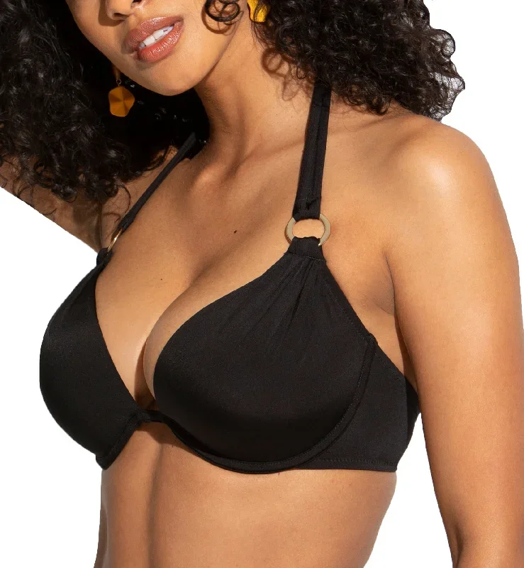 Pour Moi Samoa Non Padded Underwire Swim Top (20912)- Black