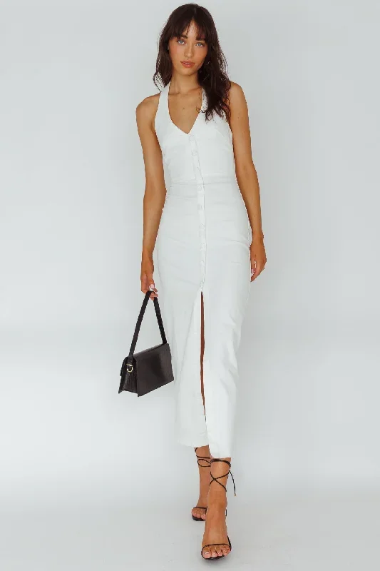 renita-halterneck-button-maxi-dress-white