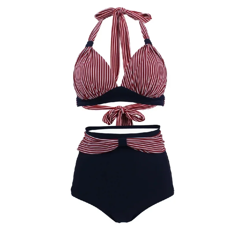 Retro Queen Halter High Waist Bikini