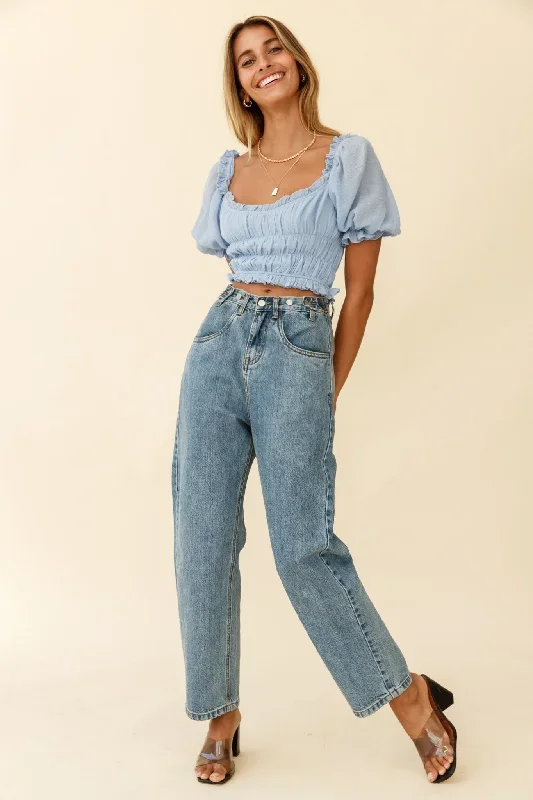 romantics-shirred-bodice-puff-sleeve-crop-top-blue