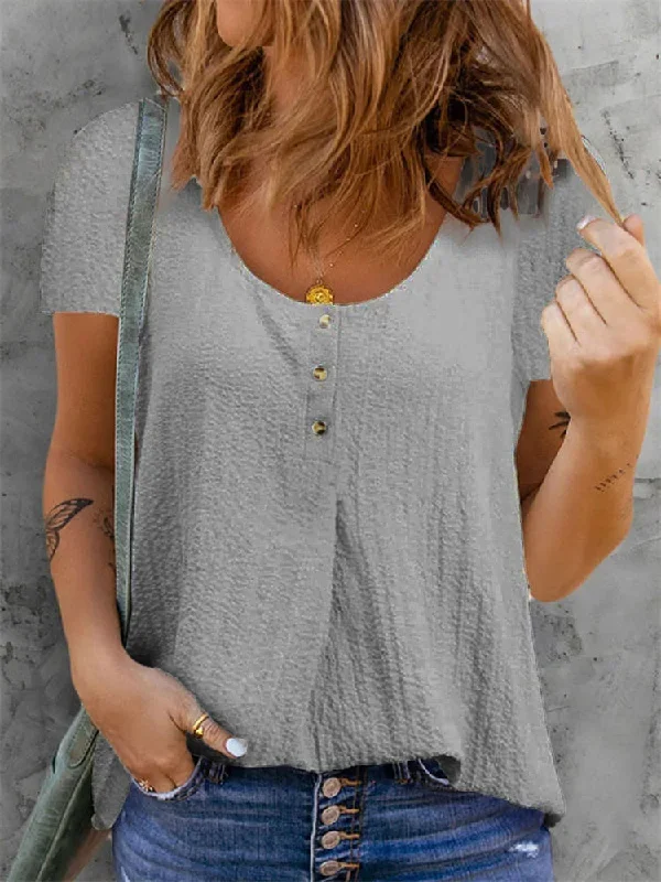 summer-casual-solid-color-linen-cotton-t-shirt-blouse-women-elegant-o-neck-button-short-sleeve-shirt-fashion-ladies-street-tops