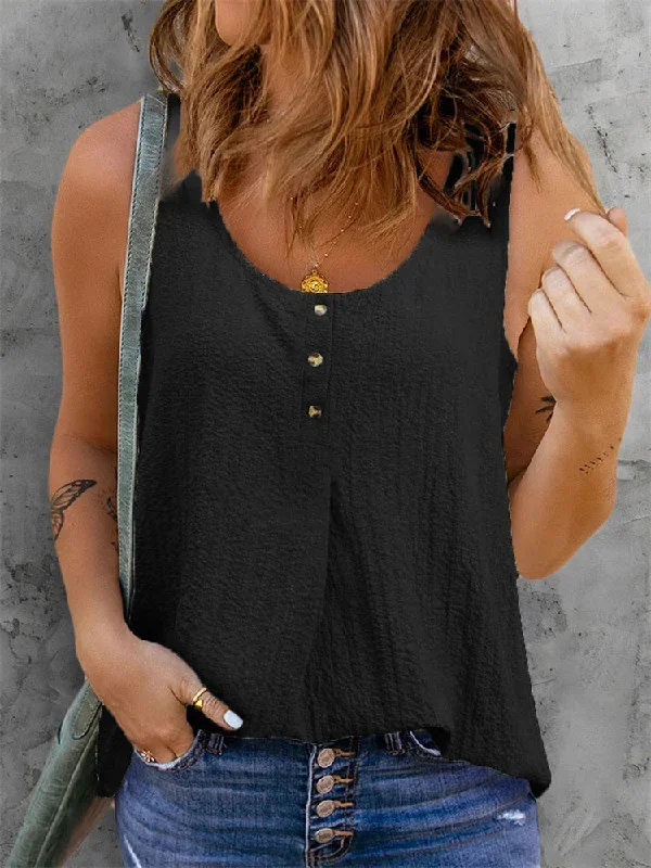 summer-casual-solid-color-linen-cotton-t-shirt-blouse-women-elegant-o-neck-button-short-sleeve-shirt-fashion-ladies-street-tops