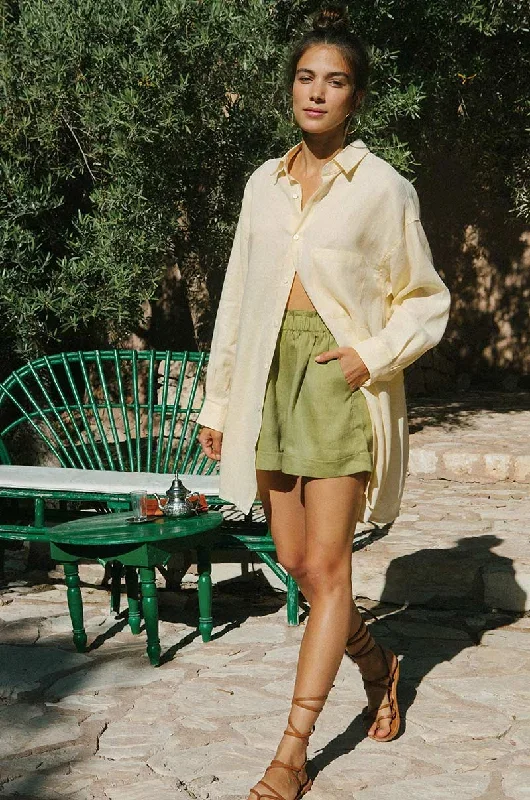 summer-shorts-olive-linen