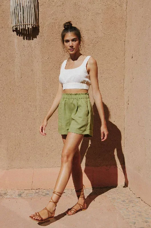 summer-shorts-olive-linen