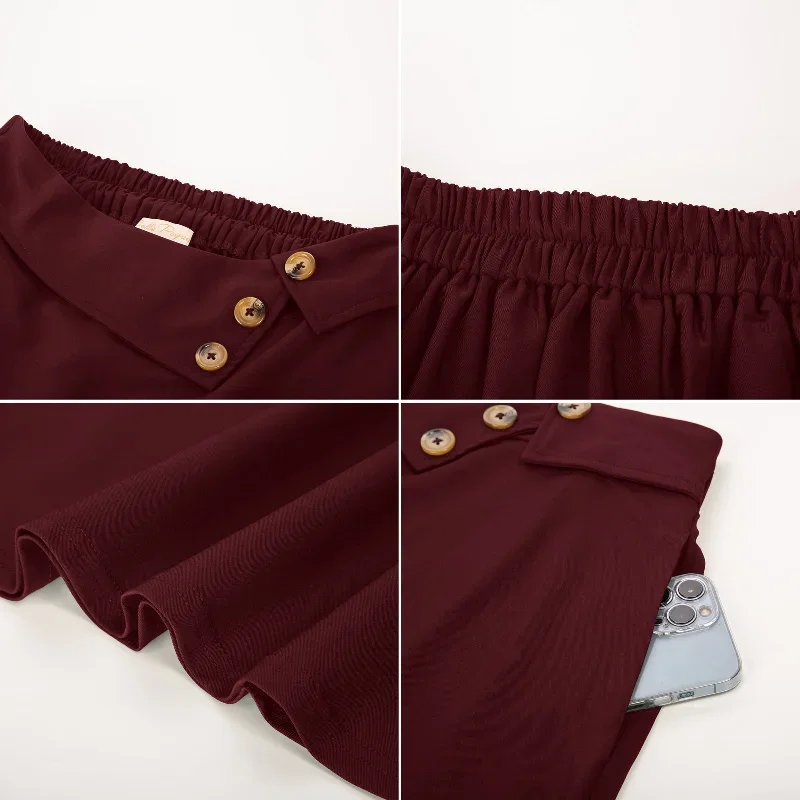 swing-skirt-elastic-waist-buttons-decorated-flared-a-line-skirt