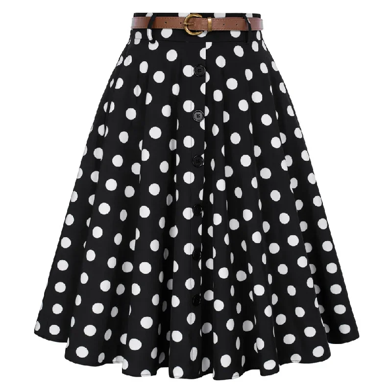 swing-skirt-with-belt-elastic-high-waist-buttons-decorated-skirt-5