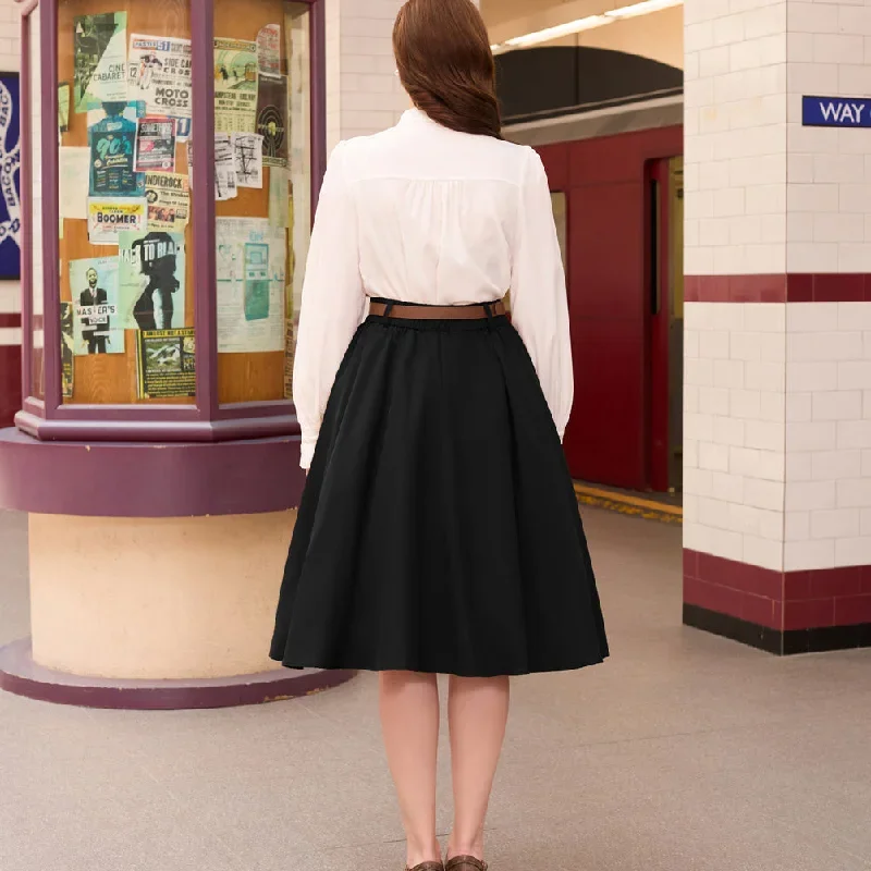 swing-skirt-with-belt-elastic-high-waist-buttons-decorated-skirt-5