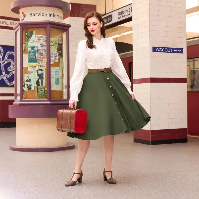 swing-skirt-with-belt-elastic-high-waist-buttons-decorated-skirt-5